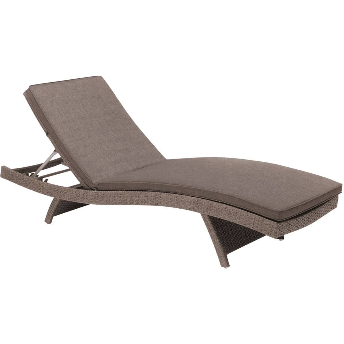 Kettler Universal Lounger Rattan with Grey Taupe Cushions (0305814