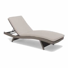 Kettler Universal Lounger - Oyster with Stone Cushion