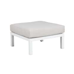 Kettler elba White Single Footstool with Cushion