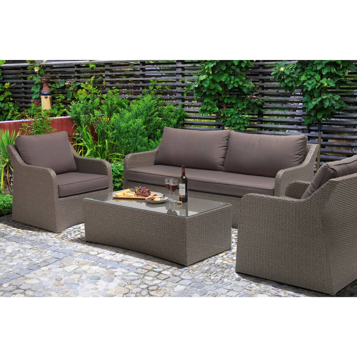 Kettler Hampshire Sofa Set Rattan (04938682100C) Garden Furniture