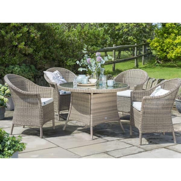 Kettler RHS Harlow Carr 4 Seat Dining Set (0797313SETRHS4) Garden