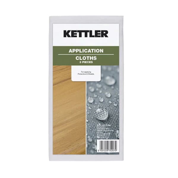 Kettler 3 white Application Cloths (Protectors  Shield)