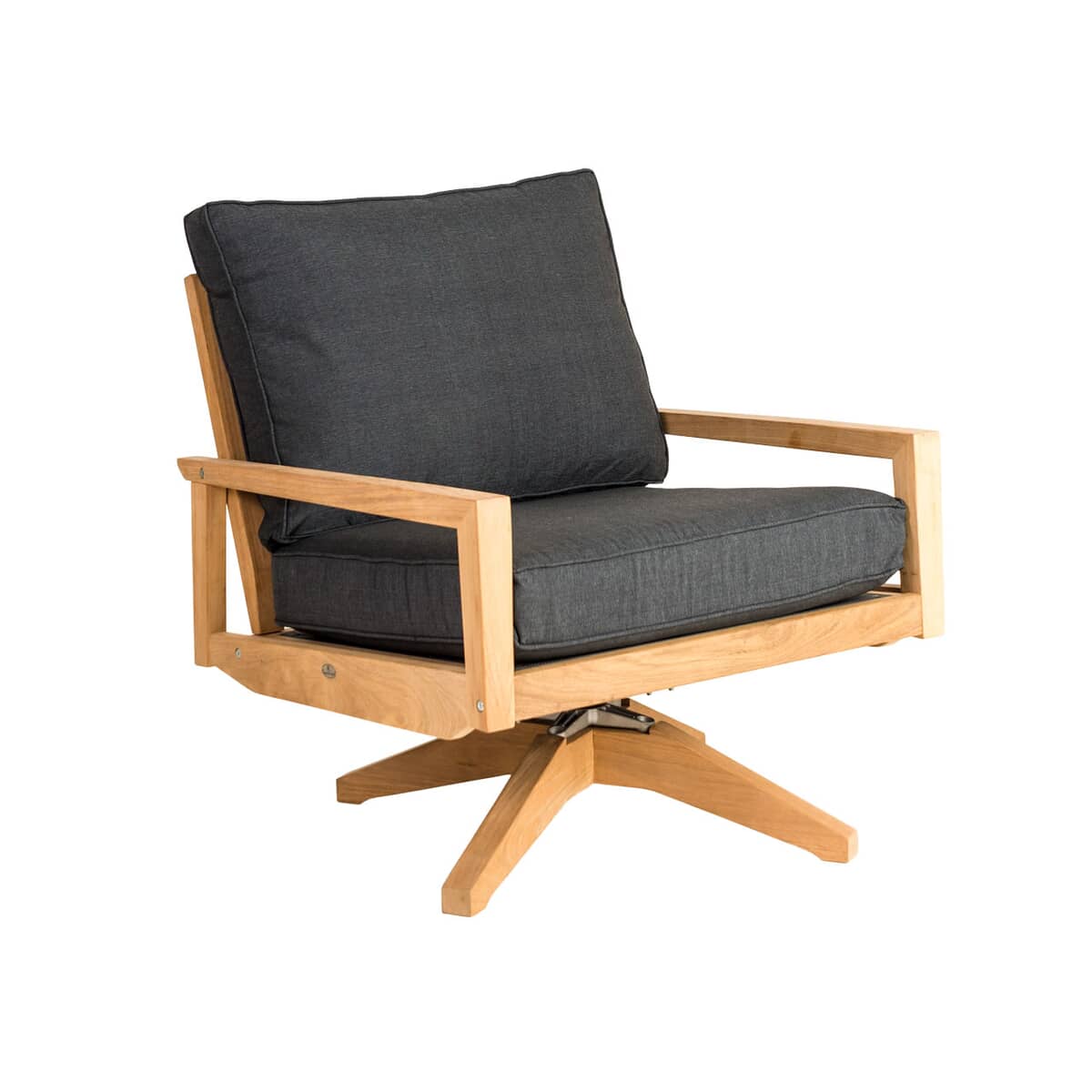 Alexander Rose Tivoli Roble Swivel Lounge Chair with Cushions