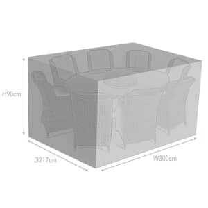 Supremo 8 Seat Oval Set Furniture Cover