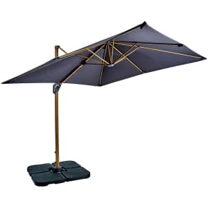 Hartman Aegean Folie 2.5m Square Cantilever Parasol - DARK GREY