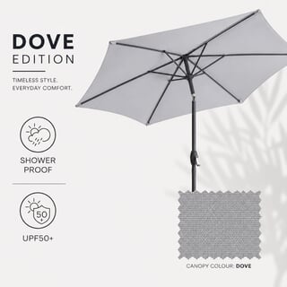 Hartman Balearic 2.7m Parasol Dove