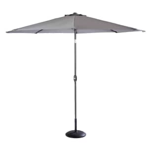 Hartman 3m Round Parasol Antique Grey/Platinum