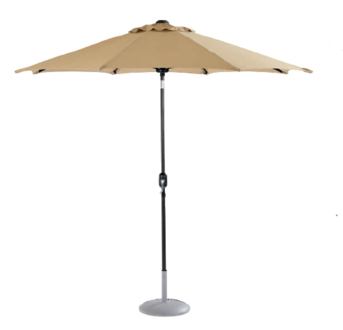 2.5m Solar Parasol Caramel/Trad Bronze (14135009) - Garden Furniture World