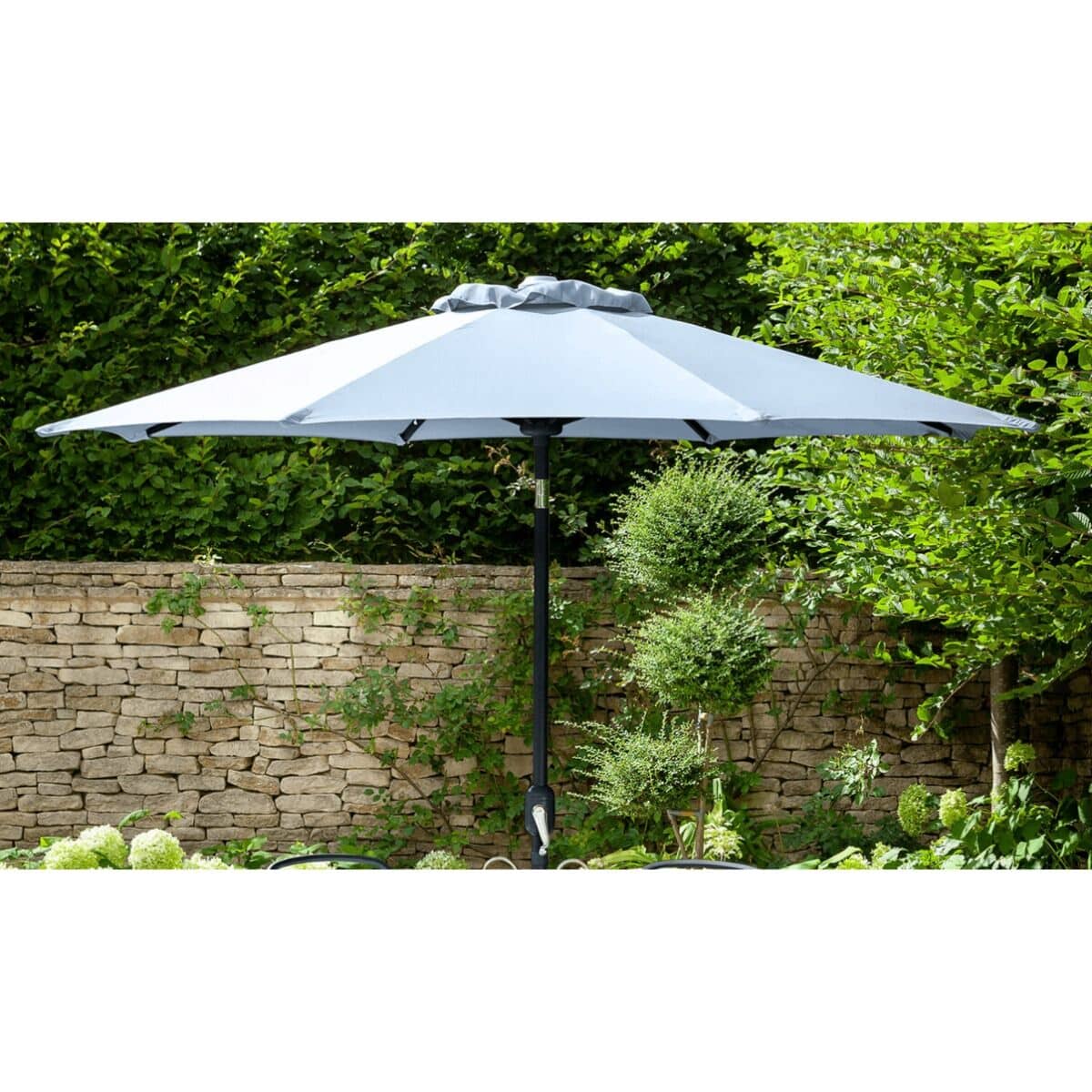 Hartman 2.5m Round Parasol Antique Grey/Platinum