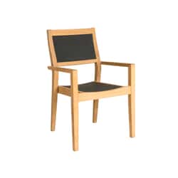 Alexander Rose Tivoli Roble High Back Stacking Sling Armchair Charcoal