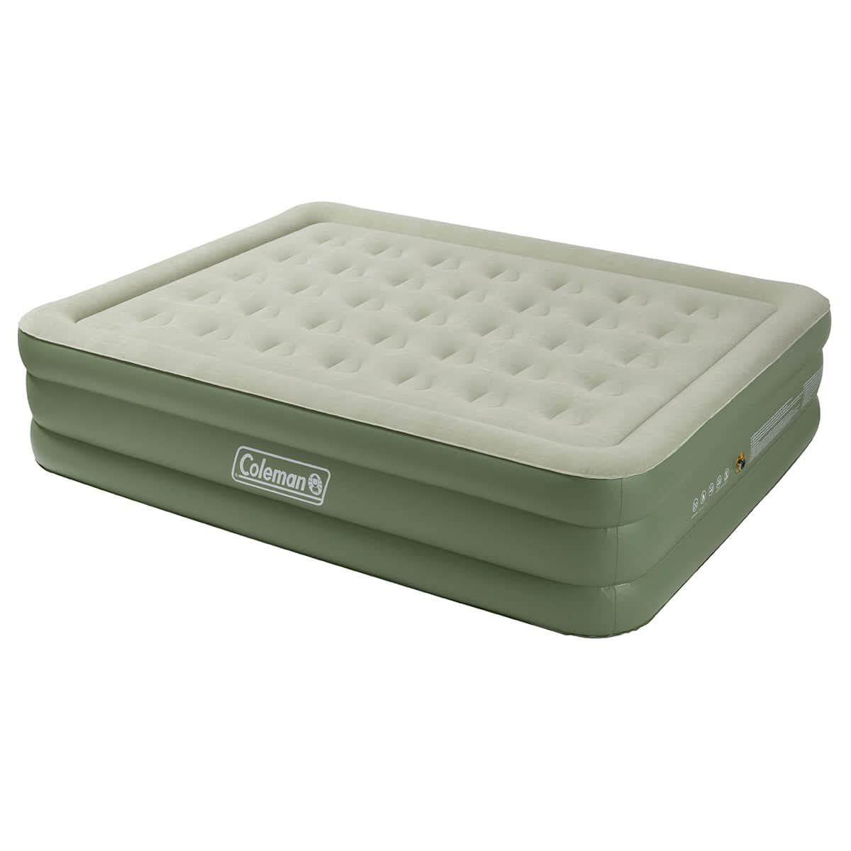 Coleman Maxi Comfort Bed Raised King Size Air Mattress Green ...