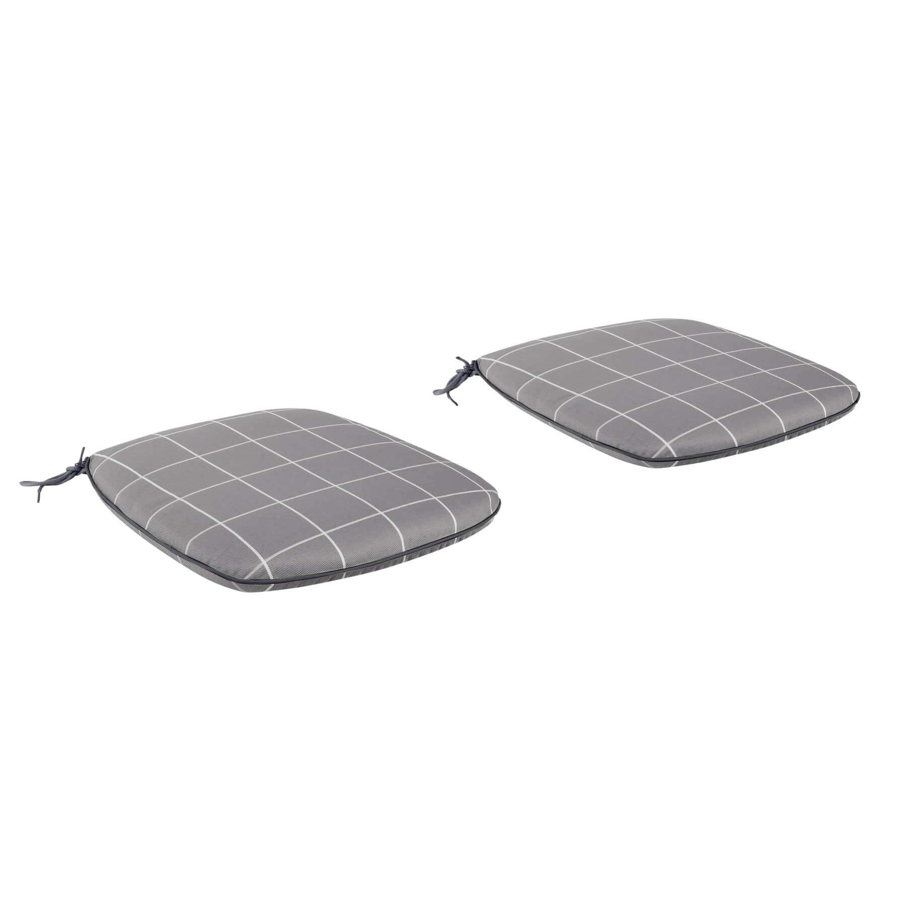 Kettler Caffe Roma Seat Pads x 2 Slate Check (20R930) Garden