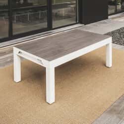 Cornilleau Classic Pool Table Wood Effect Dining Table Top White Frame