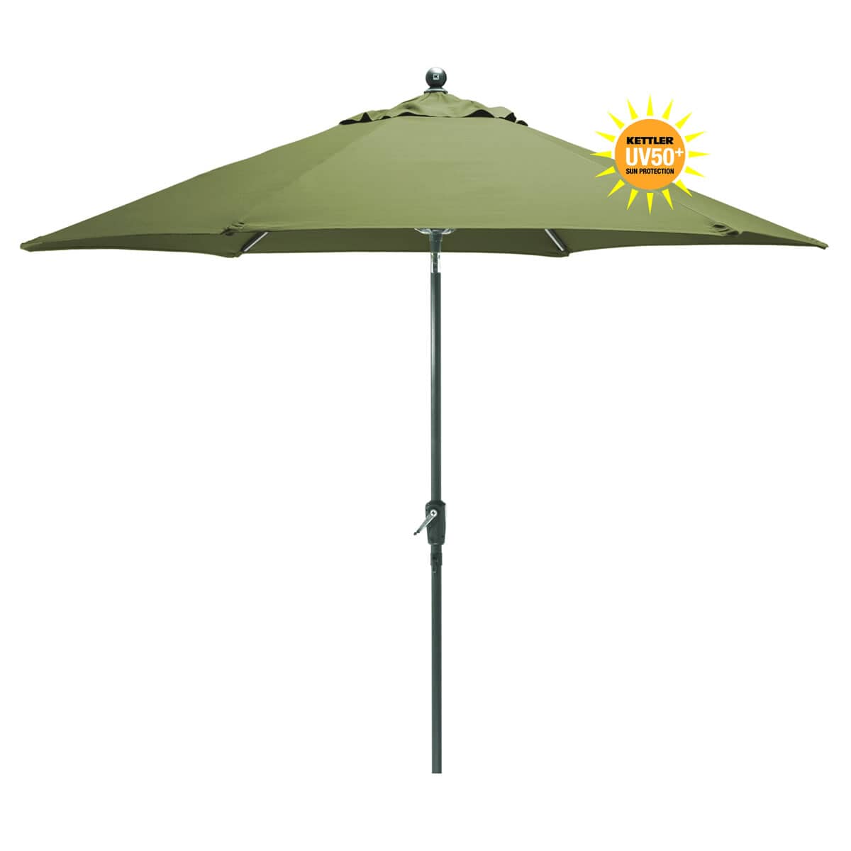 Kettler 2.9m Wind Up Parasol Sage (U513A0244) Garden Furniture World