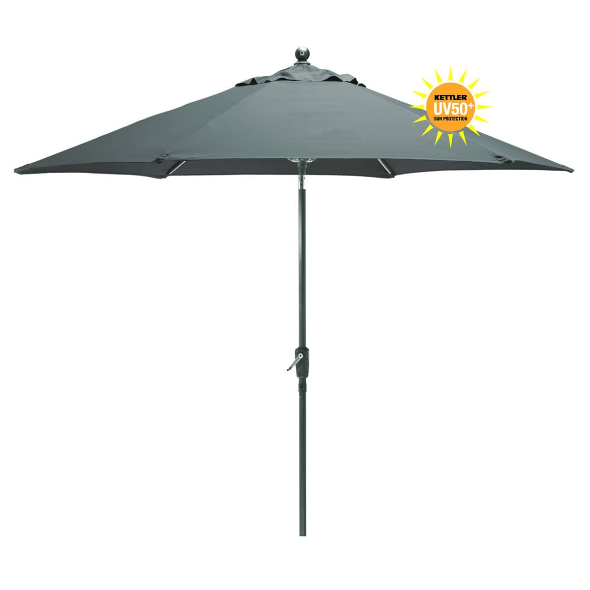 Kettler 2.9m Wind Up Parasol Slate - (u513a0242) - Garden Furniture World