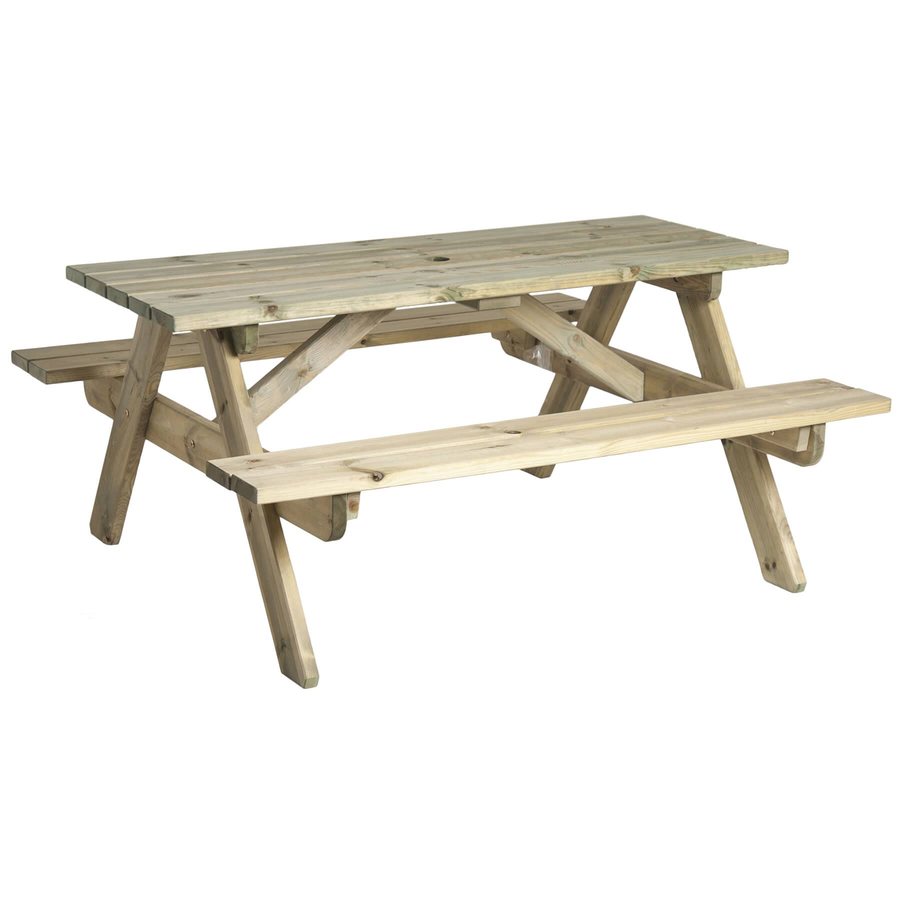 Pine Heavy Duty Picnic Table 6ft - (316C) - Garden Furniture World