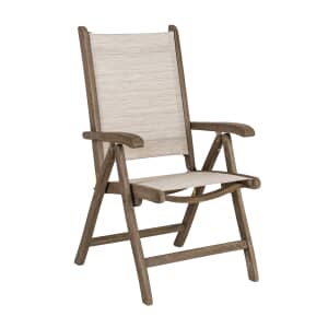 Alexander Rose Sherwood Painted Chestnut Acacia Barley Sling Recliner