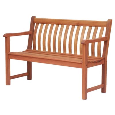 Alexander Rose Broadfield Oiled Mahogany 4ft Bench