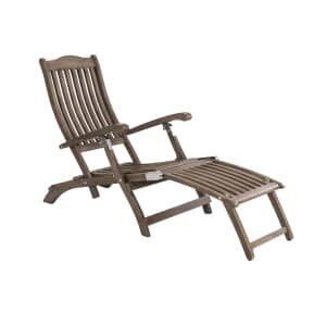 Alexander Rose Sherwood Painted Chestnut Acacia Steamer Chair (No Cushion Included)