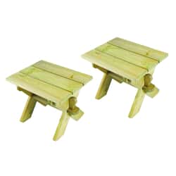 Alexander Rose Malu Pine Stools - 2 Pack
