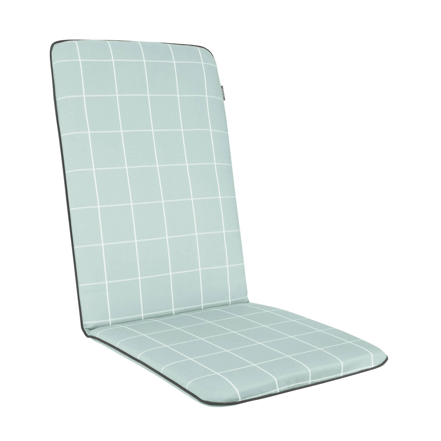 Kettler Novero Recliner Cushion Aqua Check (42NR926) Garden