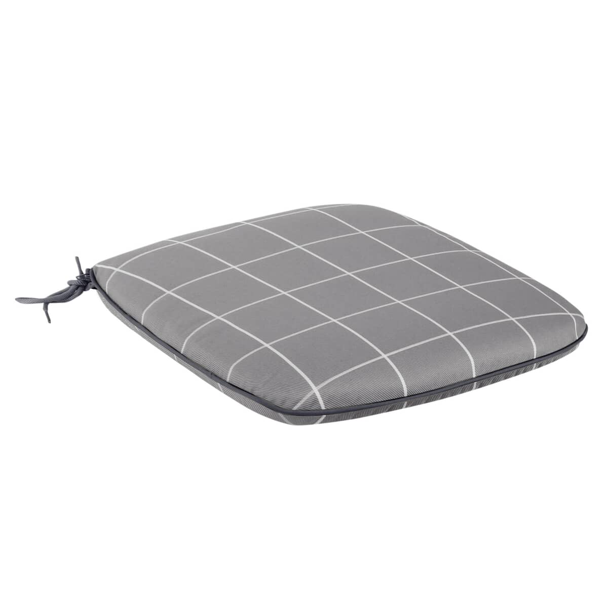 Kettler Novero Footstool/Side Table Cushion - Slate Check