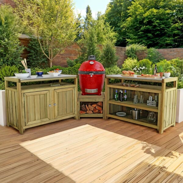 Zest Terraza Outdoor Kitchen Corner Set