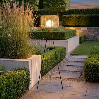 Noma Lume Toscana Sesame Rattan 1.5M Floor Lamp