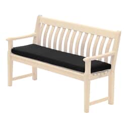 Alexander Rose Olefin 4ft Bench Cushion - Charcoal