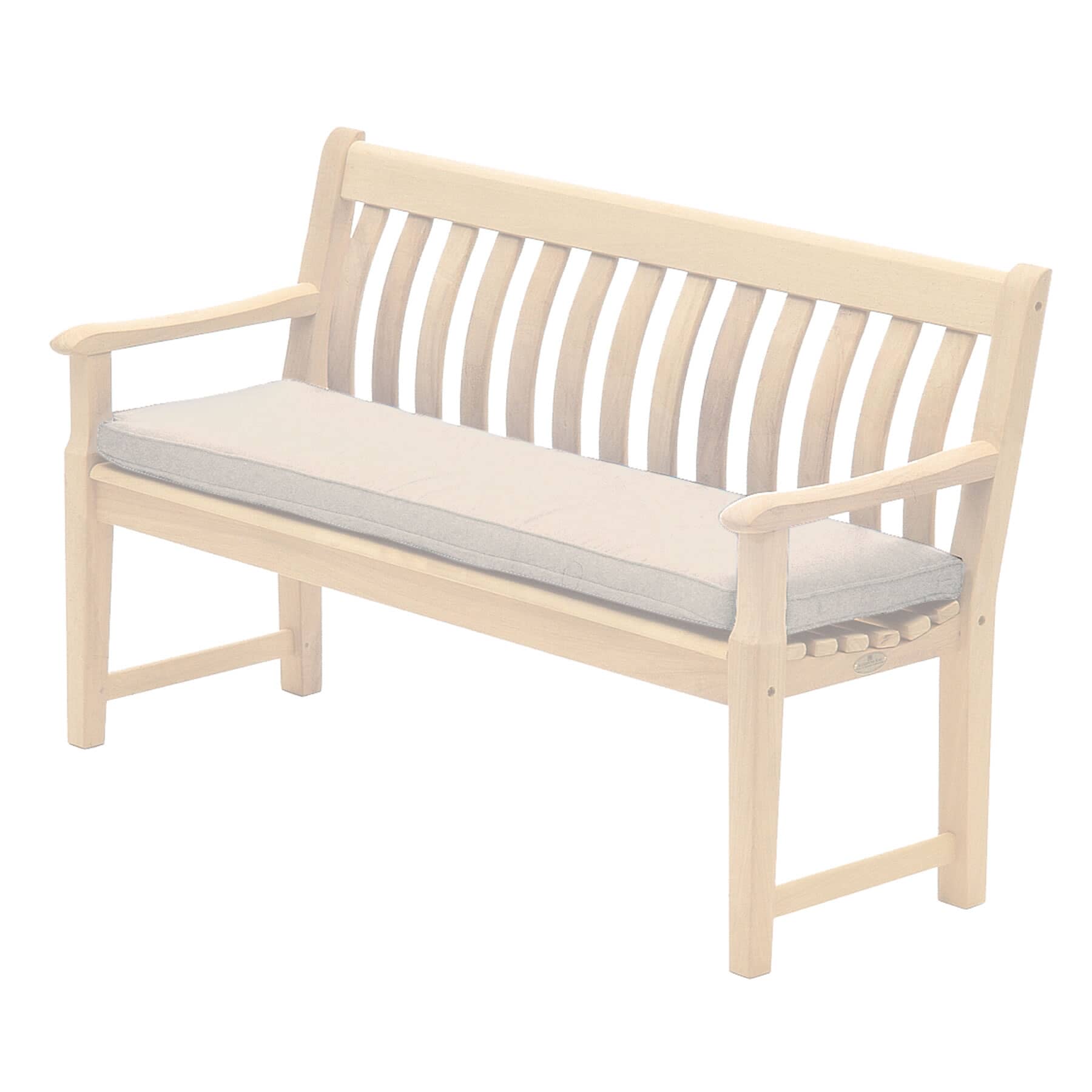 Alexander Rose Olefin 4ft Bench Cushion Oatmeal 566OAT Garden Furniture World