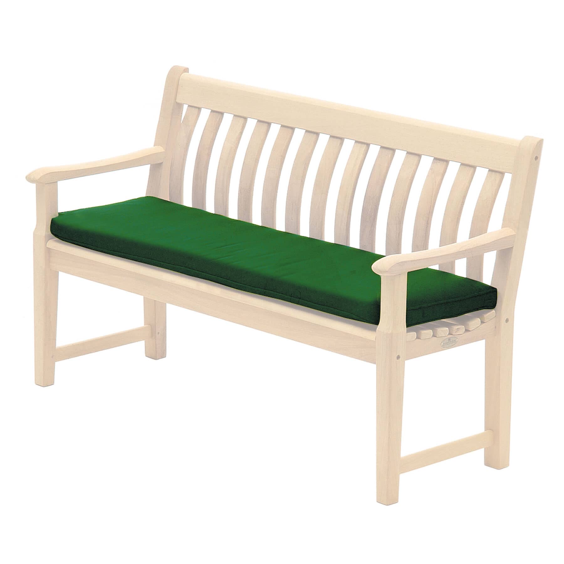 Alexander Rose Polyester 4ft Bench Cushion - Green - (578G 