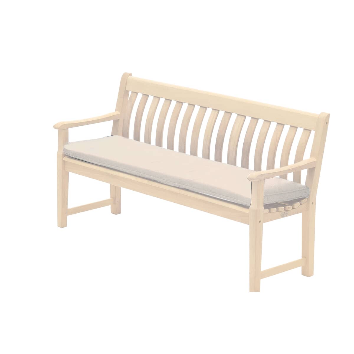 Alexander Rose Polyester 5ft Bench Cushion - Ecru