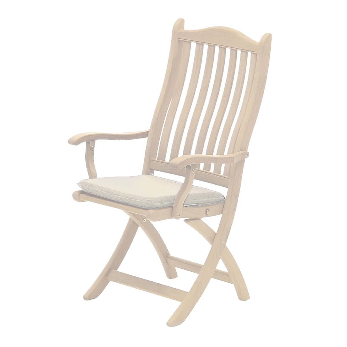 Alexander Rose Polyester Seat Pad - Ecru