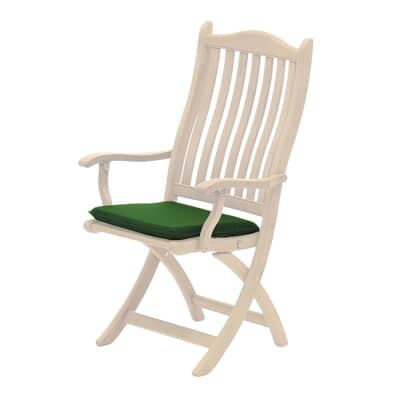 Alexander Rose Sherwood Painted Chestnut Acacia Seat Pad Green