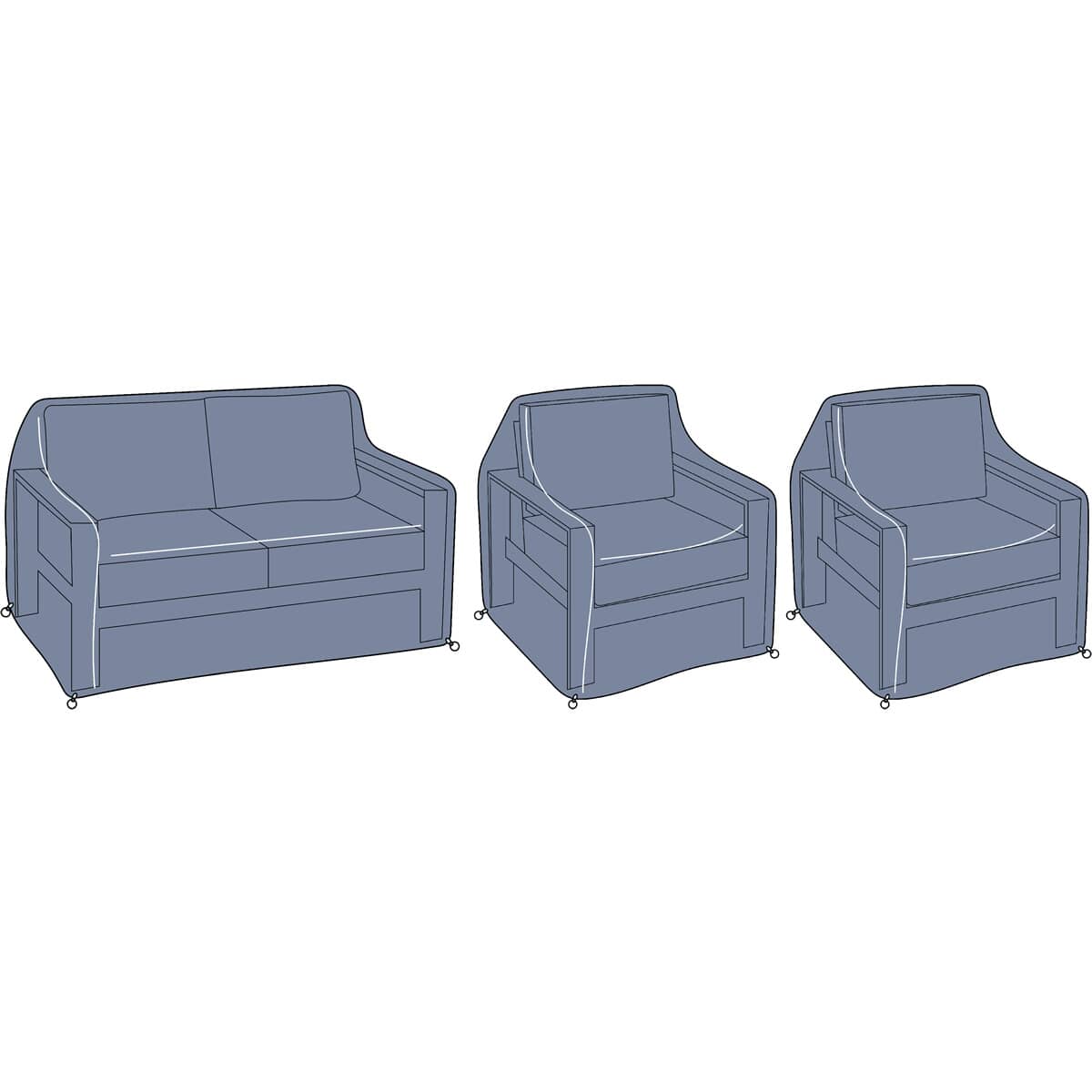 Hartman Heritage 2 Seat Lounge Set Cover (60201930) Garden