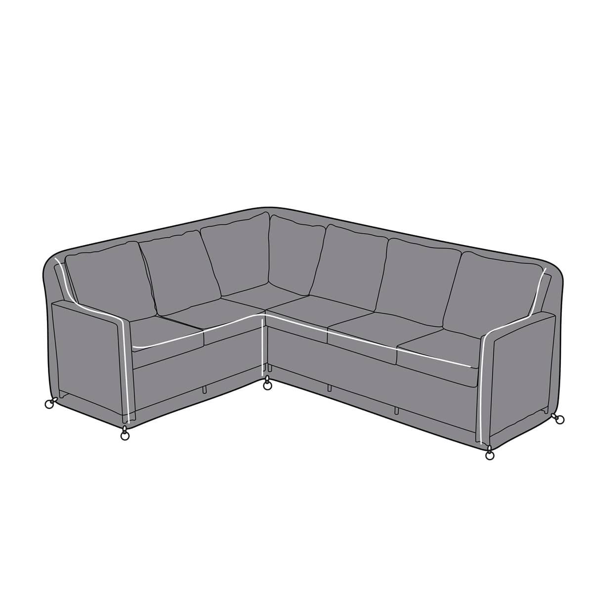 Hartman Cirrus Rectangular Casual Corner Sofa Cover (60202163) Garden Furniture World