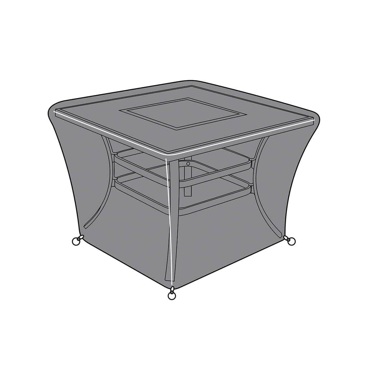 Hartman Cast Square Fire Pit Table Cover (60202204) Garden