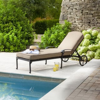 Hartman Amalfi Lounger w/cushion Bronze/Amber