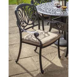 Hartman Amalfi Dining Chair w/cushion Bronze/Amber