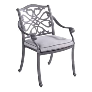 Hartman Capri Dining Chair w/cushion Antique Grey/Platinum