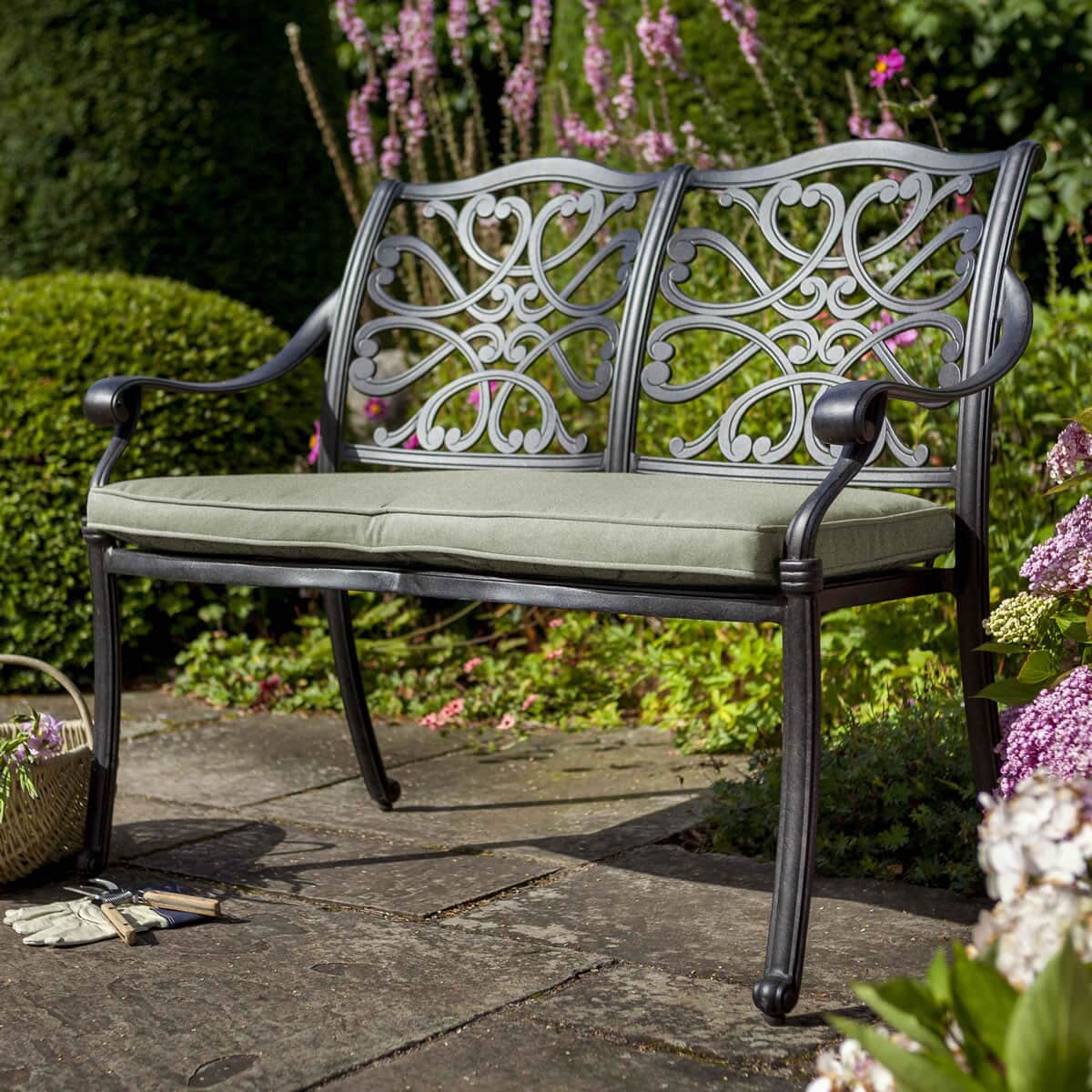 Capri Bench and Cushion - (60817431) - Garden Furniture World