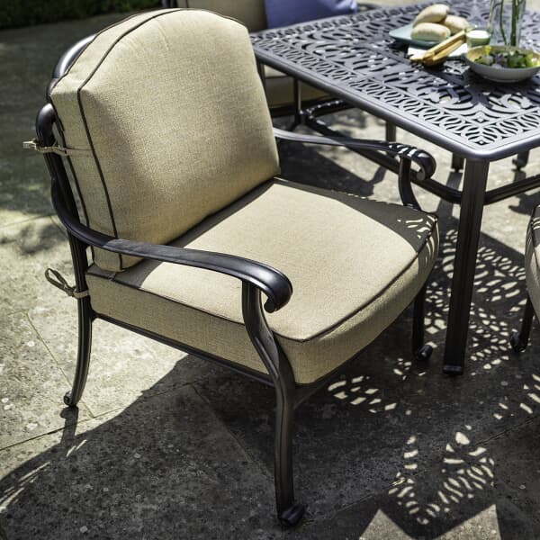 Hartman Amalfi Lounge Chair Bronze Frame and Amber Colour Cushions