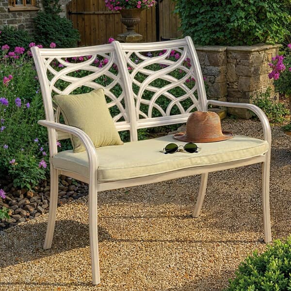 Hartman Buxton High Back Bench Maize/Wheatgrass
