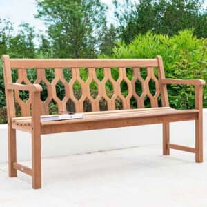 Alexander Rose Mahogany Collection Lattice Bench 4ft