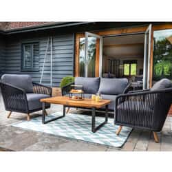 Hartman Eden 2 Seat Sofa Lounge Set Raven/Noir