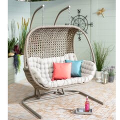 Hartman Heritage Double Hanging Chair With Cushion Beech/Dove