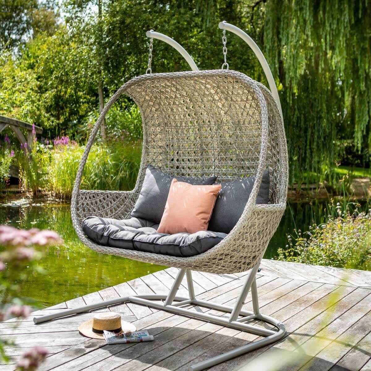 Hartman Heritage Double Hanging Chair Ash/Slate (68148146) Garden