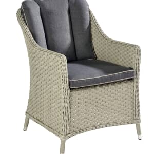 Hartman Cotswold Dining Chair w/cushion Whitewash/Pebble