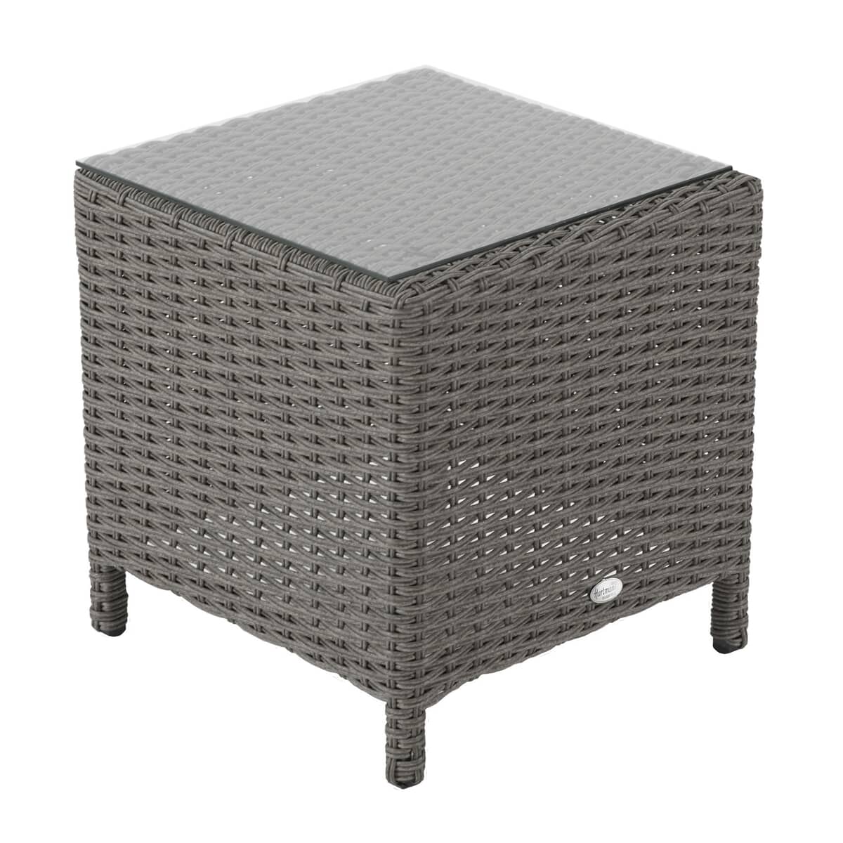 Hartman Appleton Side Table Slate (Grey Rattan) (68518118) Garden