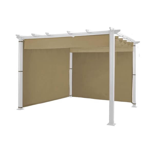 Hartman Roma Pergola Curtain 3m x 3m Caramel